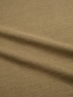 Ткань Лен гладкокрашеная 150 см Светлый хаки 1975 сорт 1