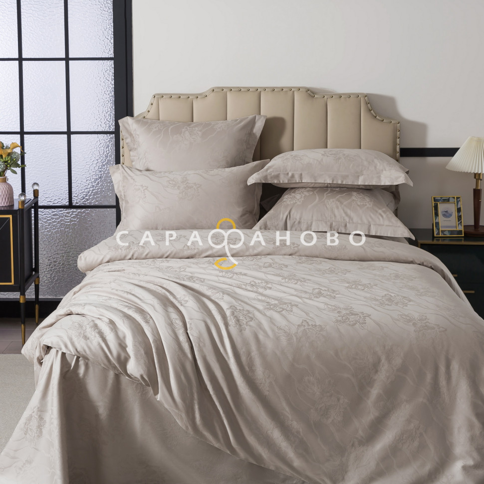 Ткань Жаккаррд-сатин 250 см рис. 44 Серо-бежевый