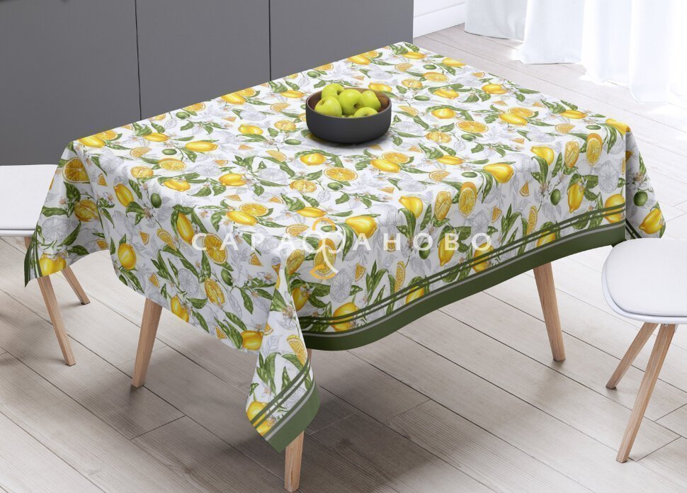 Ткань Рогожка 150 см арт. 904 рис 35072 вид 1 Lemon