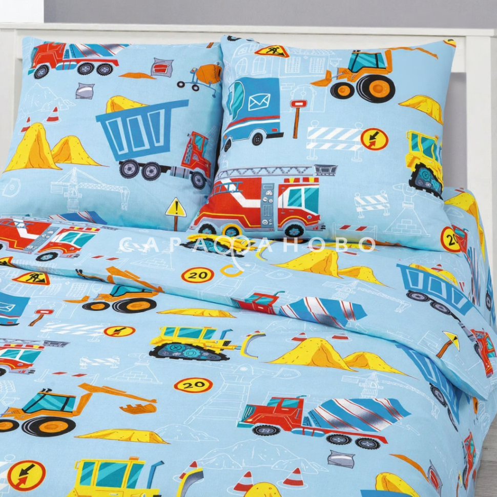 Ткань бязь 150 см рис. 12365-1 Строитель (основа)