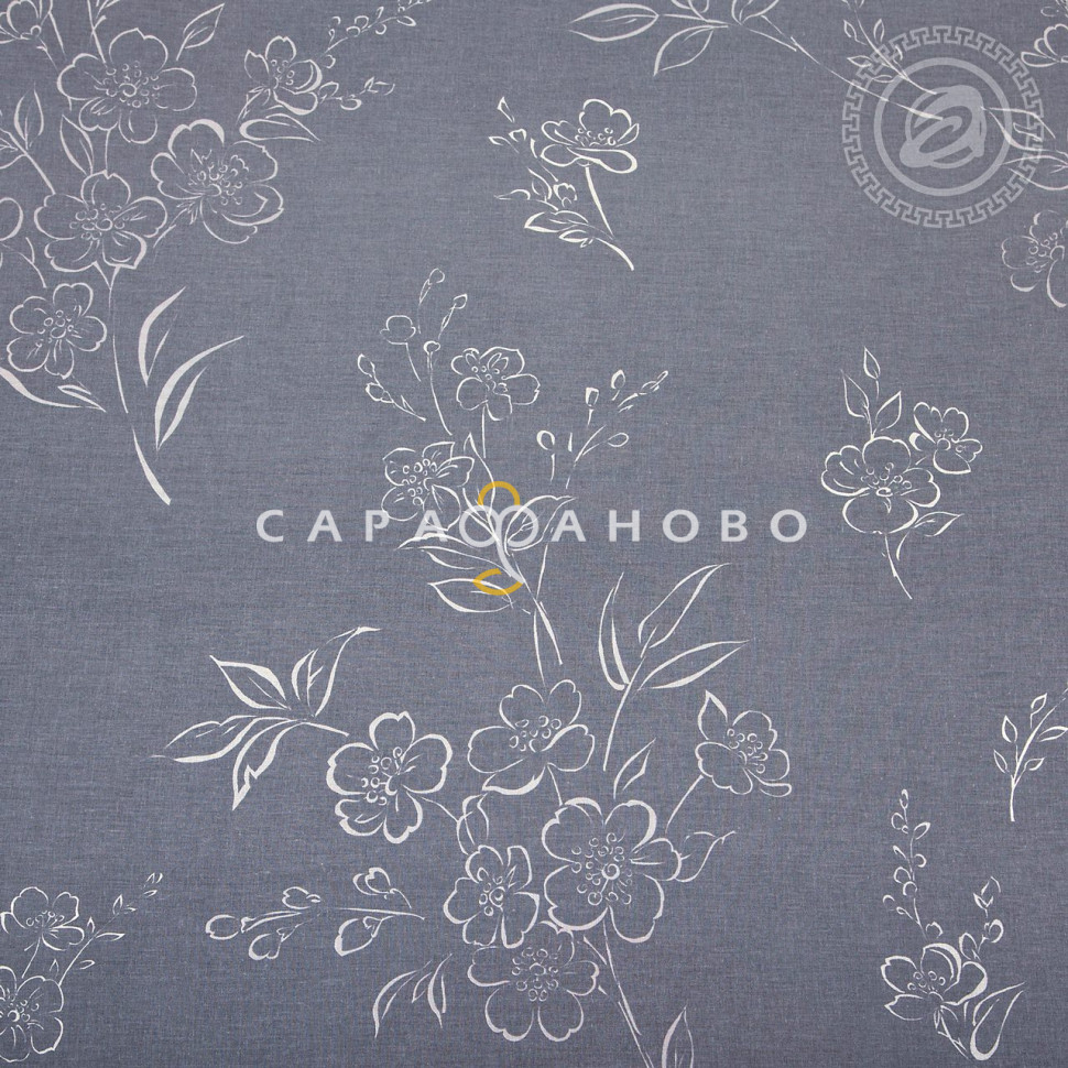 Ткань Поплин 220 см 115 гр рис. Санрайз 12929-1 (компаньон)
