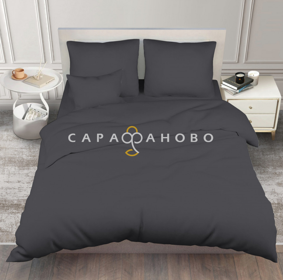 Ткань Поплин Люкс глк 220 см 102 гр цвет Графит