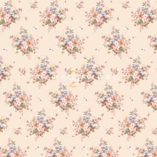 Ткань Перкаль 220 см 110 гр набивной арт 239 "Тейково" рис 72248 вид 1 "Весенняя мечта" 