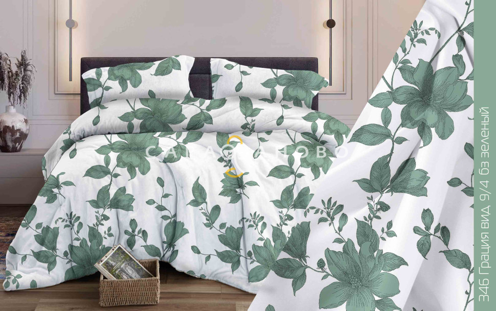 Ткань Бязь 150 см 120 гр рис Грация вид 9/4 1