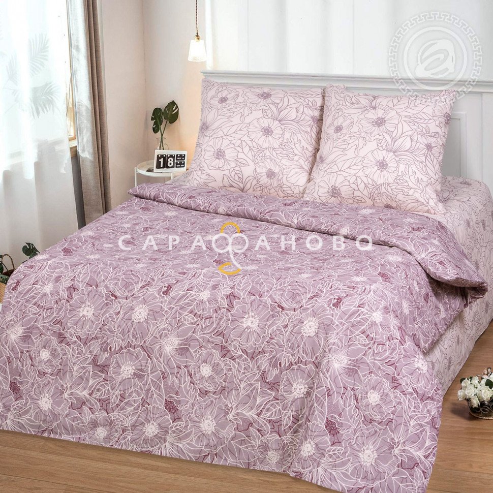 Ткань Бязь 220 см Констанция рис 11338 вид 1
