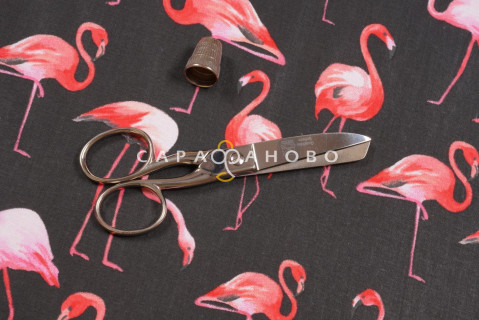 Ткань Перкаль 150 см рис 13283 вид 2 Фламинго