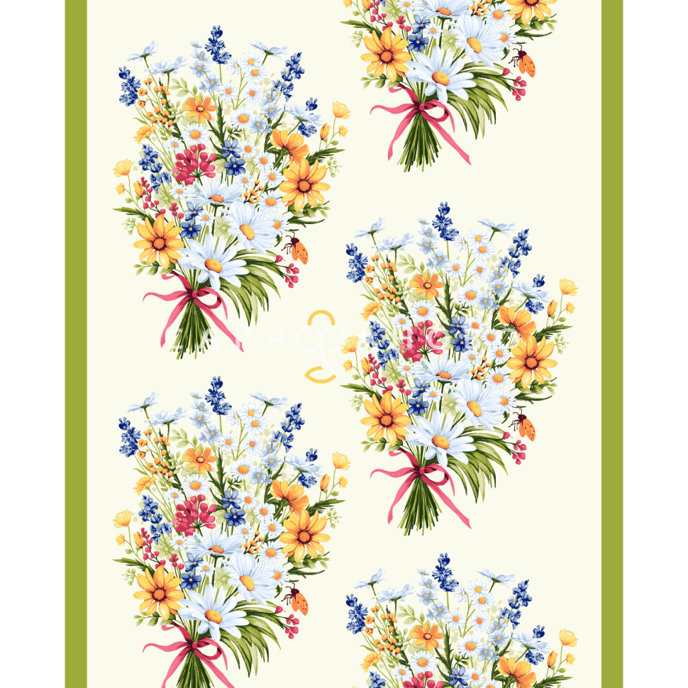 Ткань Полотно вафельное 50 см рис 29433 вид 1 