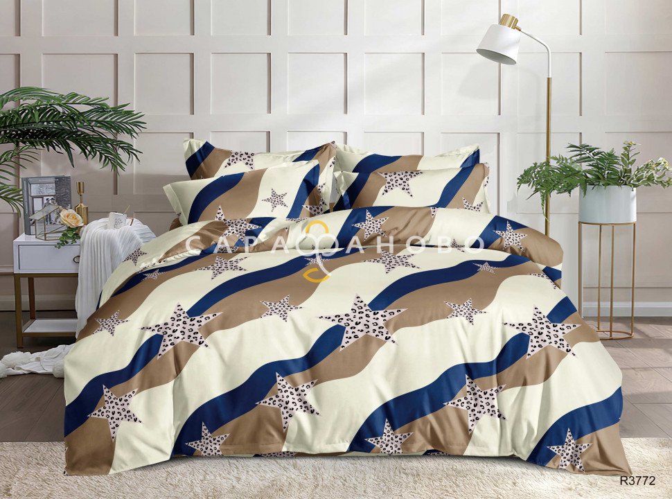 Ткань Бязь 220 см 120 гр Акварель рис 3772