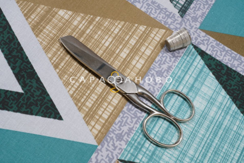 Ткань Поплин 220 см рис. 11889-1 Апачи (основа)