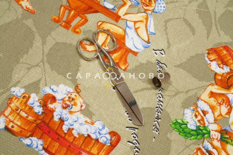 Ткань Полотно Вафельное 150 см рис. 10710 С лёгким паром