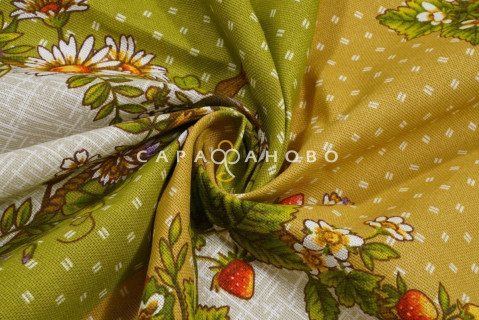 ткань рогожка 150 см "Береста" рис 11489-1