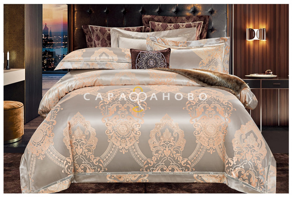 Ткань Сатин жаккард 250 см 140 гр А+В рис 579