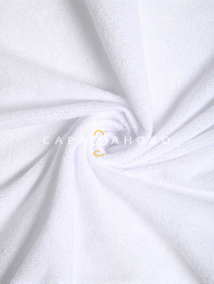 Ткань Махра непромокаемая 210 см 160 гр (Мулетон) 100% пэ Белый