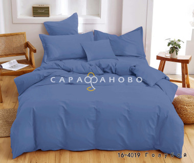 Ткань Микрофибра однотонный 220 см 80 гр диз 16-4019 Голубой (К+)