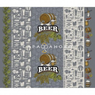 Ткань Полотно Вафельное 150 рис. Крафт