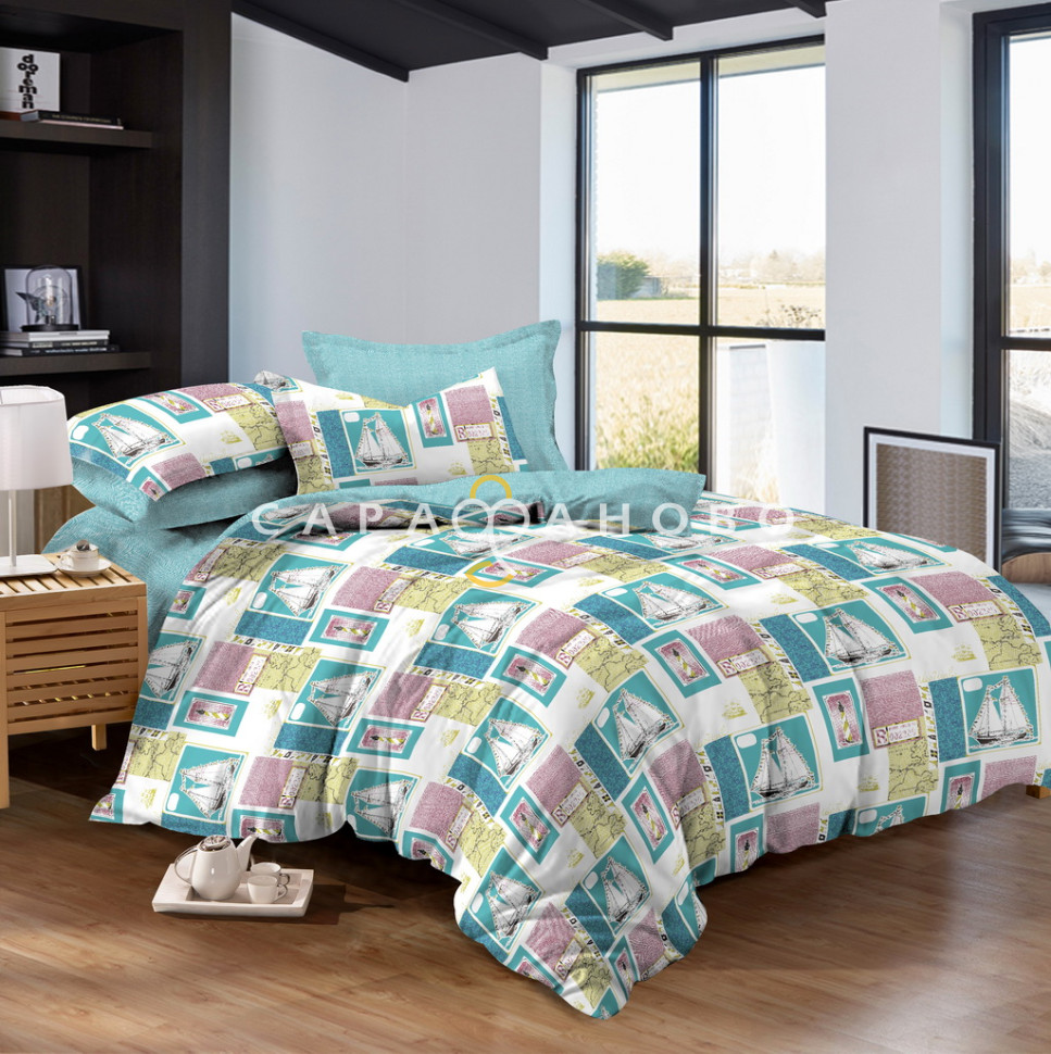 Ткань Поплин 220 см 115 г/м2 рис 70255