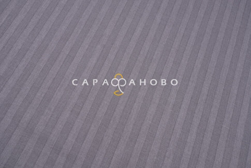 Ткань Поплин-страйп 220 см рис. 12423 вид 2 Серый (1х1)