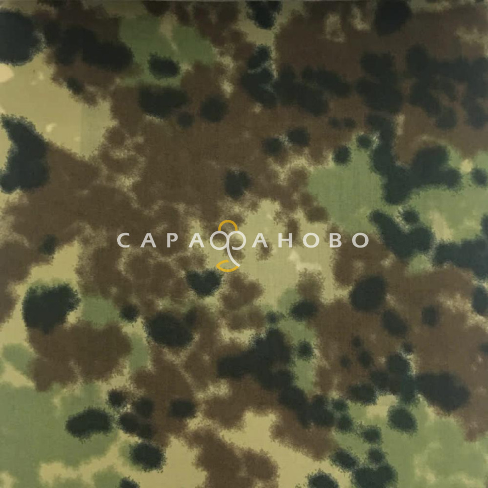 Ткань Грета Рип-Стоп КМФ 150 см 195 гр диз мох зеленый бархат размыт Х026