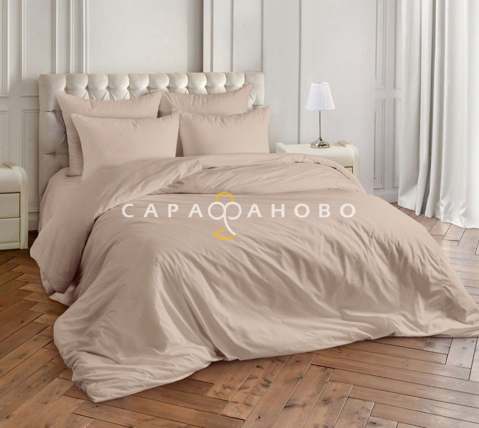 Ткань Поплин гл/к 220 см 117 гр Карамель 70119