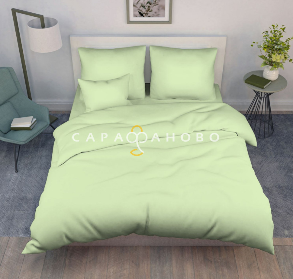 Ткань Поплин гладкокрашеный 220 см 102 гр Ментол сорт 2