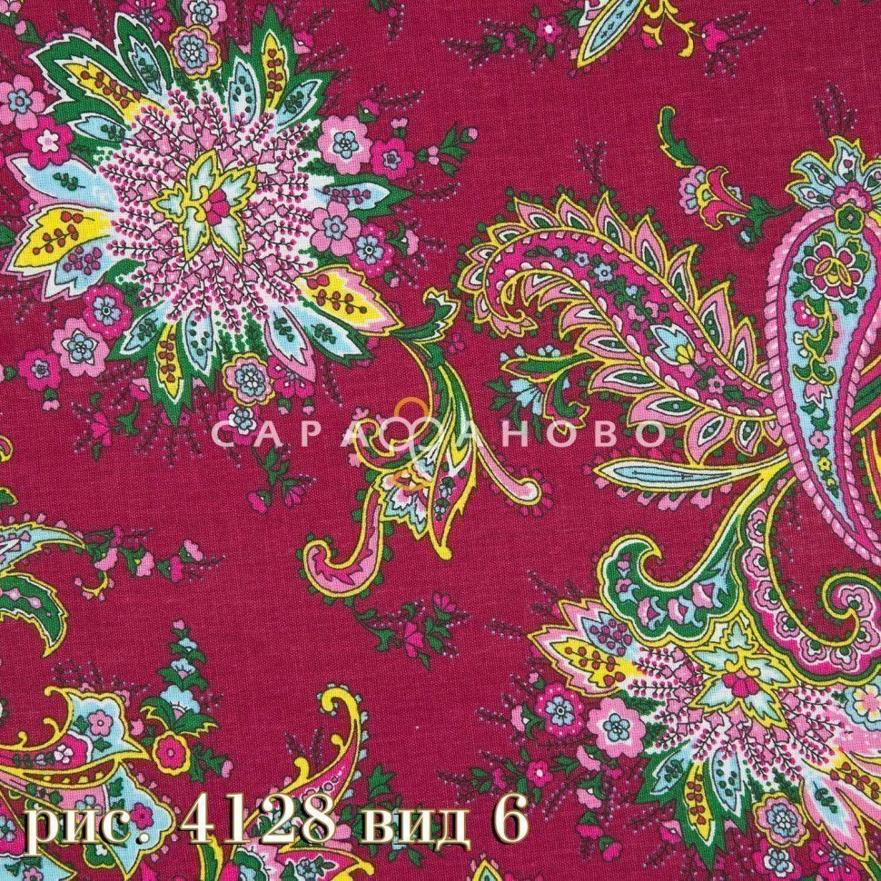 Ткань Бязь 150 см Плательная Коллекция рис 4128 вид 6