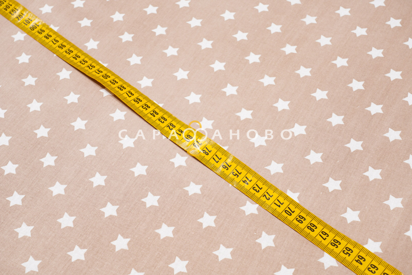 Ткань Бязь детская 150 см 120 гр Звездочки 1700-18