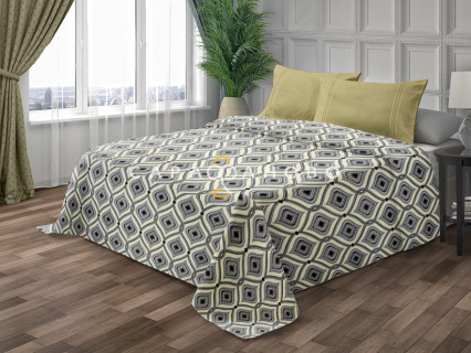 Ткань Велсофт 200 см 170 гр набивной рис 31009