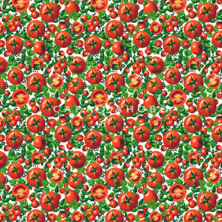 Ткань Рогожка 150 см 163 гр набивная рис 29424 вид 1 "Синьор Помидор" 