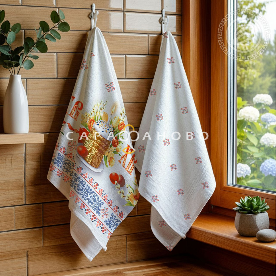 Ткань Рогожка 150 см 170 гр рис Воскресение скатерть 13647-1