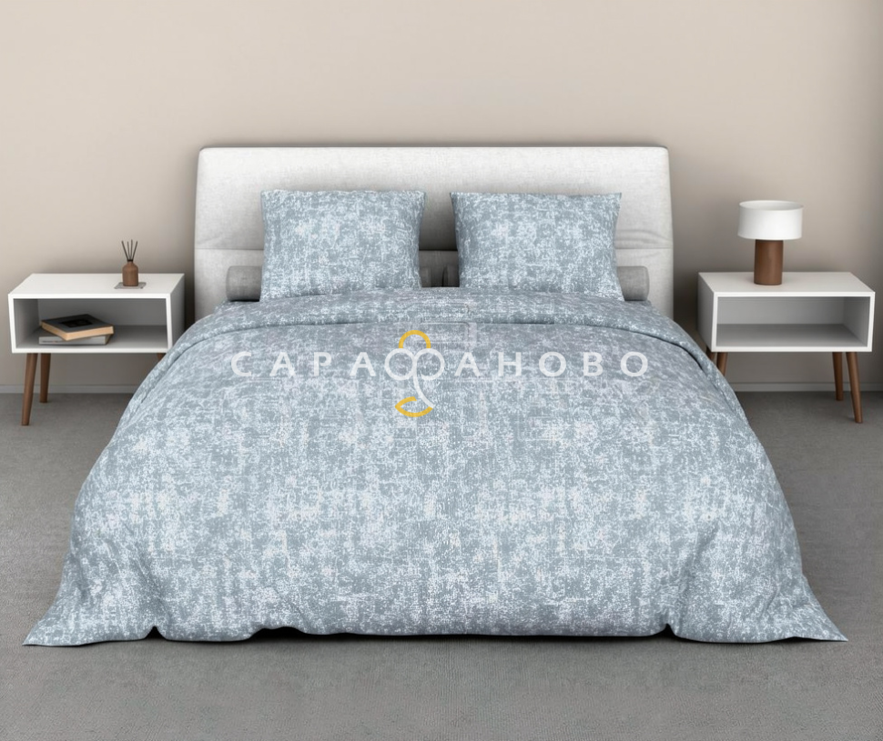 Ткань Бязь 150 см 120 гр рис 396 Урбан, 9/3 Вид б/з серый