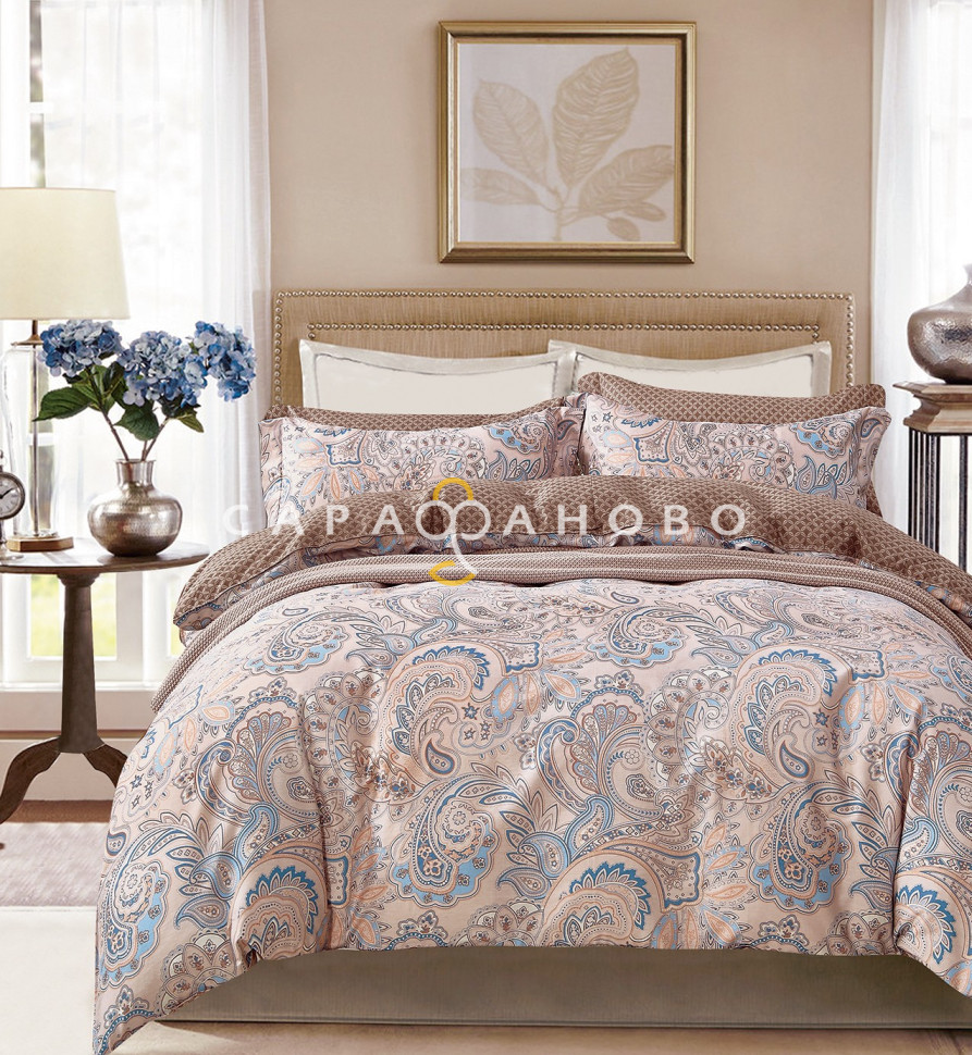 Ткань Сатин Твил набивной 235 см. 115гр. В рис. 146