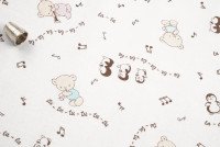 Ткань Ситец детский 95 см Музыкальные нотки рис 21168 вид 1, миниатюра 5