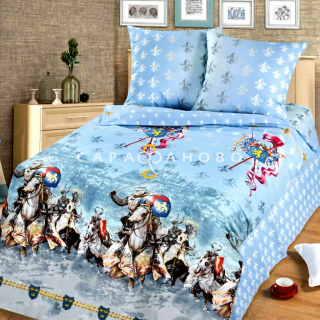 Ткань бязь 150 см рис. 10215-1 Рыцари (компаньон)