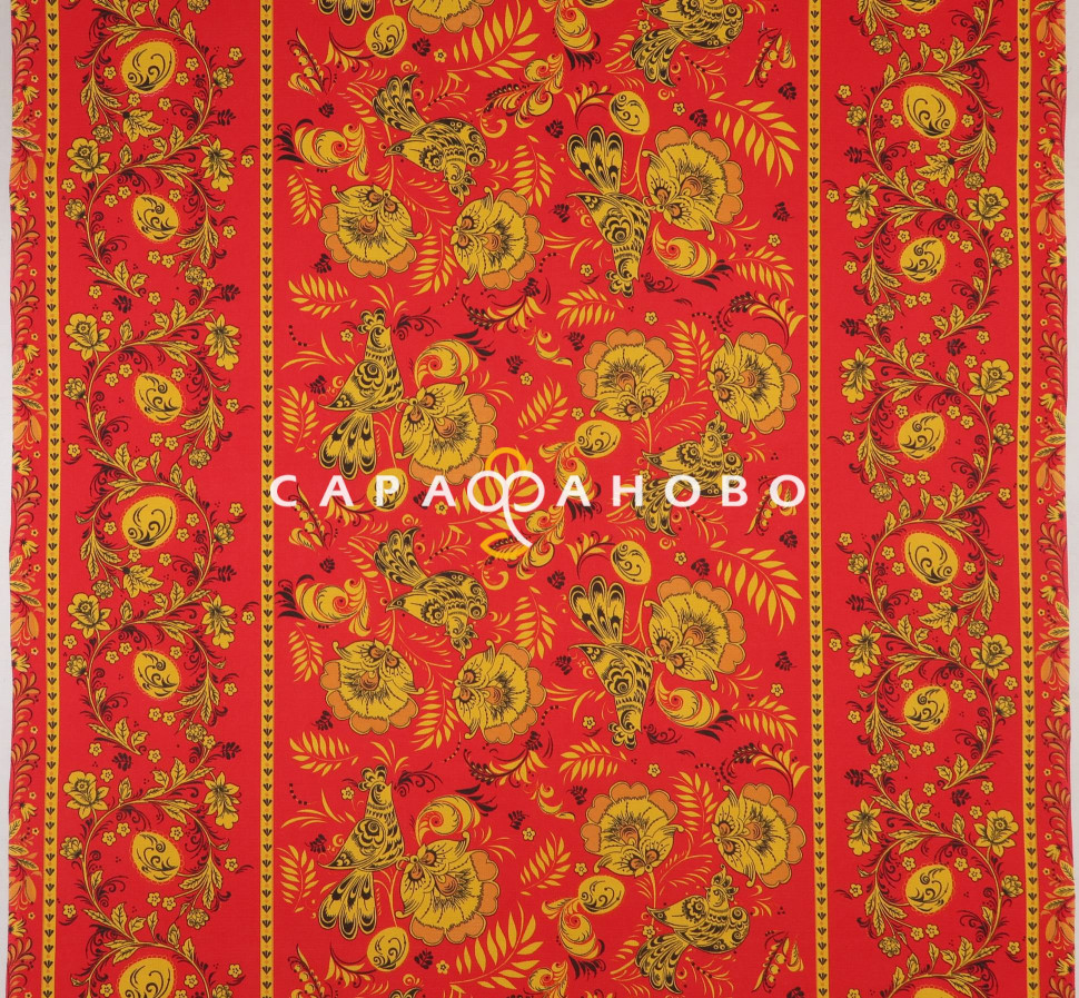 Ткань Рогожка 150 см 150 гр №768-3П Грунт Хохлома