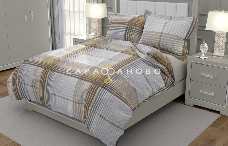 Ткань Поплин 220 см рис. 12649-1 Риальто (основа)