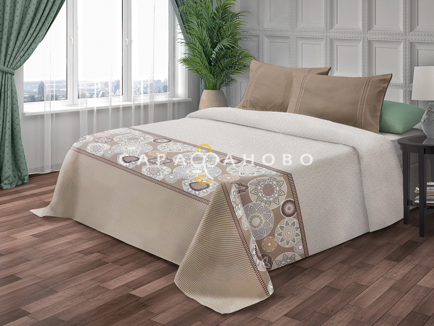 Ткань Велсофт 200 см 170 гр набивной рис 80665