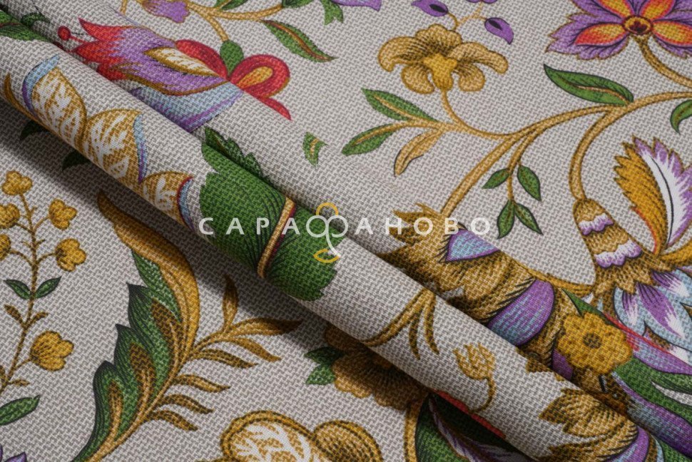 Ткань Бязь 220 см рис. 10206-1 Роскошь (основа)