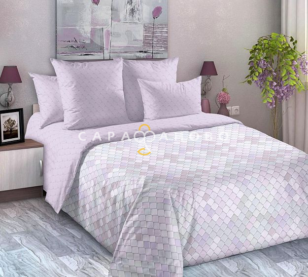 Ткань Сатин 220 см 120 гр рис Витражи вид 3 (основа)