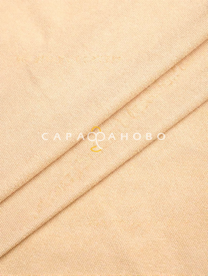 Ткань Махра непромокаемая 210 см 160 гр (Мулетон) 100% пэ Светло-бежевый С