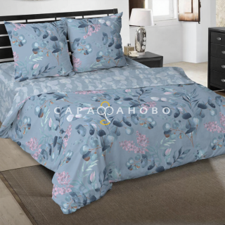 Ткань Поплин 220 см рис. 12849-1 Азура (компаньон)