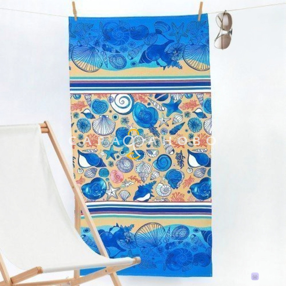 Ткань Полотно Вафельное 150 см Пляж