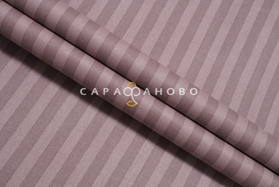 Ткань Поплин-страйп 220 см рис. 12245/5 Какао