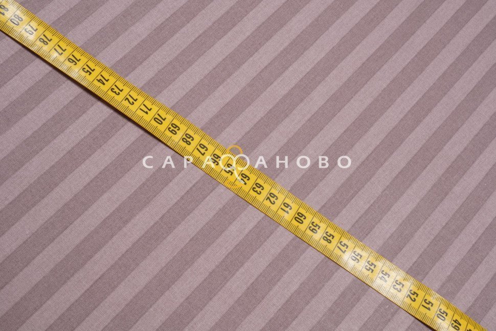 Ткань Поплин-страйп 220 см рис. 12245/5 Какао