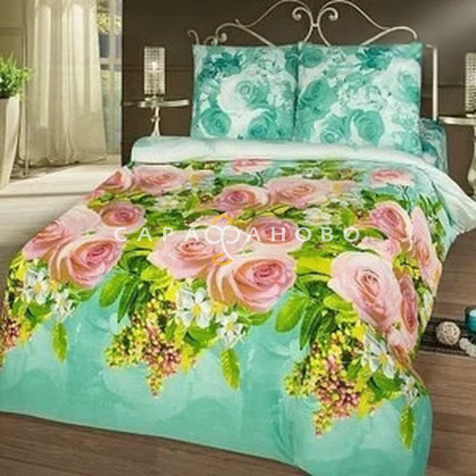 Ткань Бязь 220 см набивная 120 гр Эдем. рис.10397-1