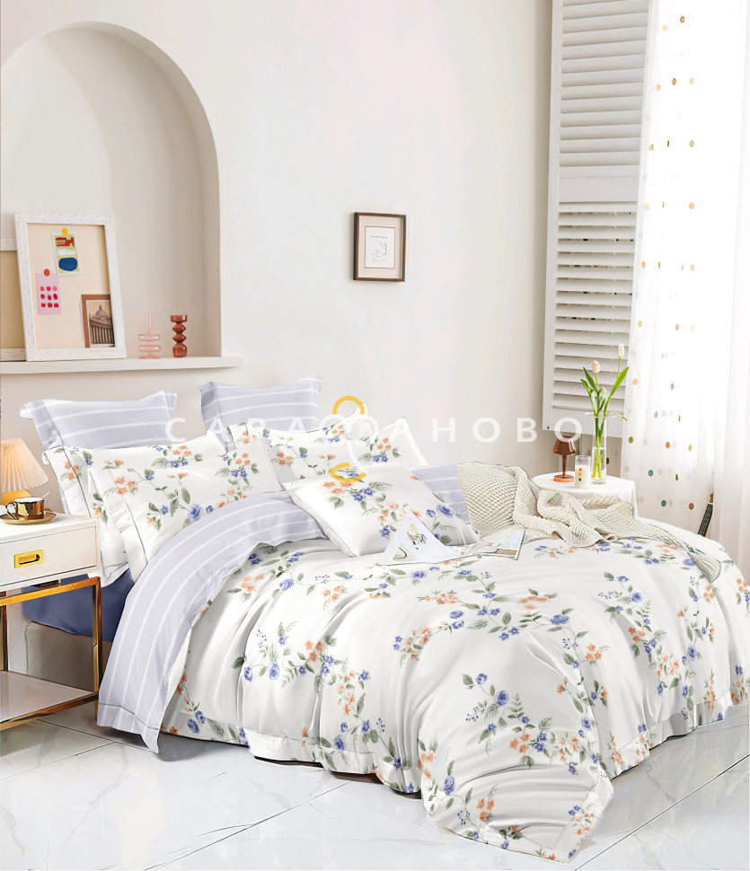 Ткань Сатин Твил набивной 235 см. 115гр. В рис. 149