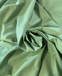 Ткань Полулён 150 см гладкокрашеный майская зелень № 419