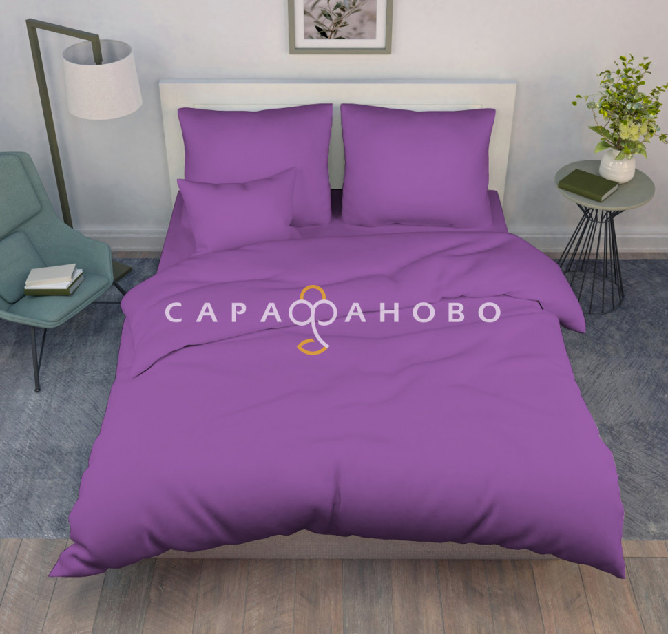 Ткань Бязь 220 см 120 гр гл/к Черничный мусс