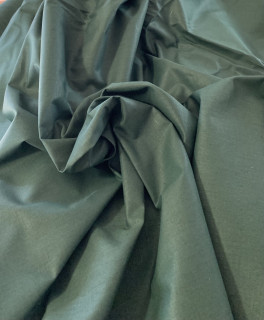 Ткань Полулён 150 см гладкокрашеный зелёный изумруд № 492