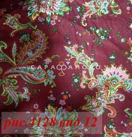 Ткань Бязь 150 см Плательная Коллекция рис 4128 вид 12