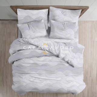 Ткань Поплин Люкс 220 см 105 гр 70570/2 Муар компаньон